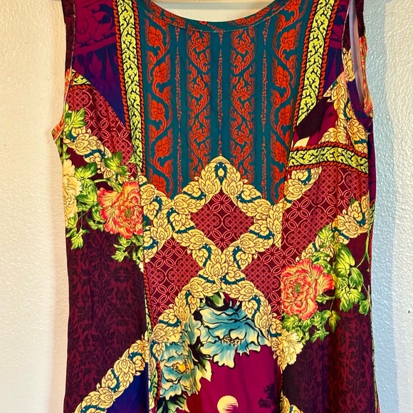 Adriana Barra Brazilian designer print dress size 42. Which is M or size 6 - Picture 4 of 6